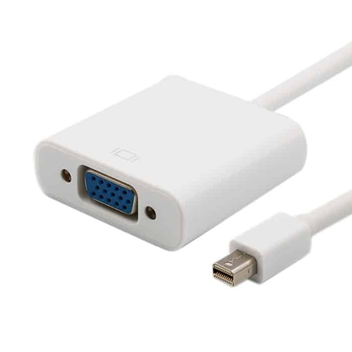 1080P Mini DisplayPort-zu-VGA-Kabeladapter, Mini DP to VGA (White), Mini DP to VGA (Black) – Bild 1