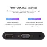 3 in 1 8-polig + Micro-USB + Typ C zu AV + HDMI + VGA 15-poliger HD-Screen-Player-Adapterkonverter mit Audio – Bild 8
