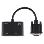 2 in 1 VGA zu HDMI + VGA 15 Pin HDTV Adapter Konverter mit Audio – Bild 2