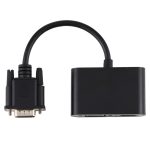 2 in 1 VGA zu HDMI + VGA 15 Pin HDTV Adapter Konverter mit Audio – Bild 4