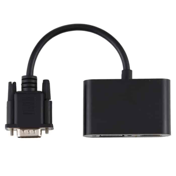 2 in 1 VGA zu HDMI + VGA 15 Pin HDTV Adapter Konverter mit Audio – Bild 4