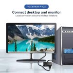 2 in 1 VGA zu HDMI + VGA 15 Pin HDTV Adapter Konverter mit Audio – Bild 10
