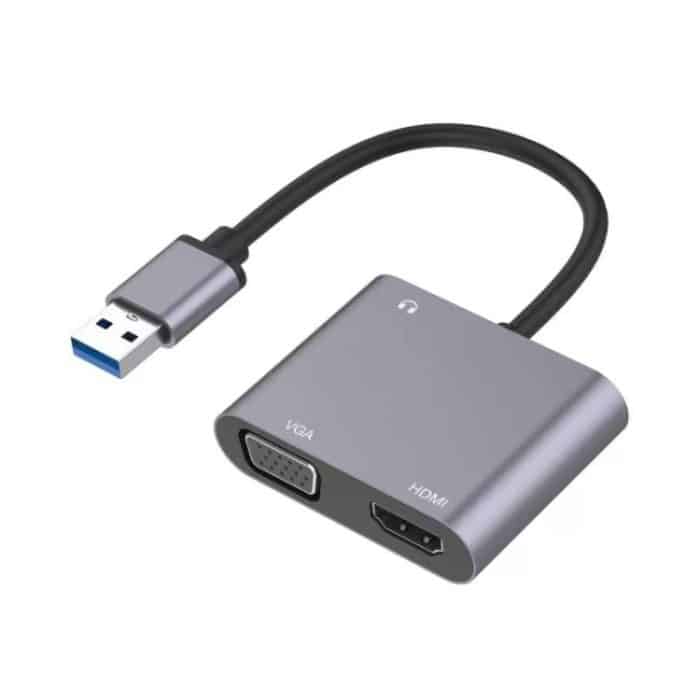 MBC6615.jpg USB-C / Typ C 3.0 zu HDMI / VGA Konverter – Bild 1