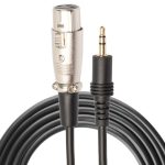 3m 3,5 mm Stecker auf XLR Buchse Mikrofon Audio Kabel