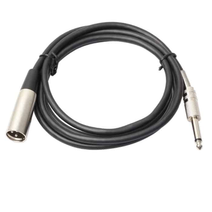 3-poliger Stecker auf 6,35 mm Mono-Mikrofon-Audiokabel, Length: 1.8m, Length: 3m, Length: 5m, Length: 7.6m, Length: 10m – Bild 1