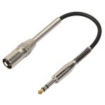 30 cm XLR 3-poliger Stecker auf 6,35 mm (1/4 Zoll) Buchse Stereo-Mikrofon-Audiokabelkabel