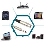 30 cm XLR 3-polige Buchse auf 6,35 mm (1/4 Zoll) Stecker Stereo TRS Mikrofon Audiokabel Kabel – Bild 5