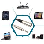 30 cm XLR 3-poliger Stecker auf 6,35 mm (1/4 Zoll) XLR-Stecker Stereo-Mikrofon-Audiokabelkabel – Bild 5