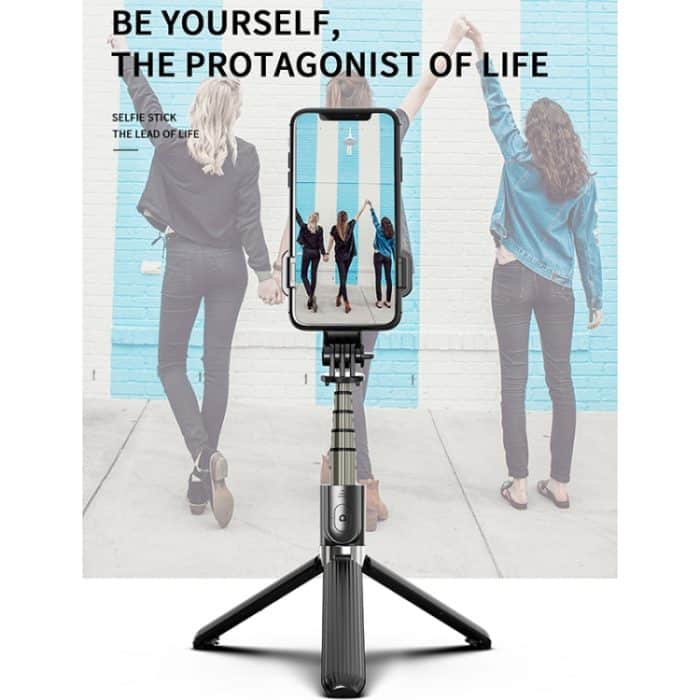 L03 Aluminiumlegierung faltbarer Bluetooth-Stativ-Selfie-Stick, L03 White, L03 Black – Bild 11