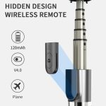 L03 Aluminiumlegierung faltbarer Bluetooth-Stativ-Selfie-Stick, L03 White, L03 Black – Bild 6