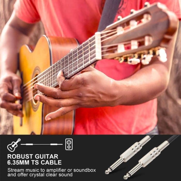 6,35 mm (3 m 1/4 Zoll) geschirmtes Jack Mono Plugs-Audio-Patchkabel – Bild 5