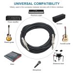 1,8 m langes Audio-Patchkabel mit 6,35 mm (männlich auf männlich) geschirmten Klinkensteckern, 1.8m M to M – Bild 4