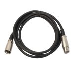 1 m langes 3-poliges Mikrofonkabel (XLR-Stecker auf XLR-Buchse)., Length: 1m – Bild 3