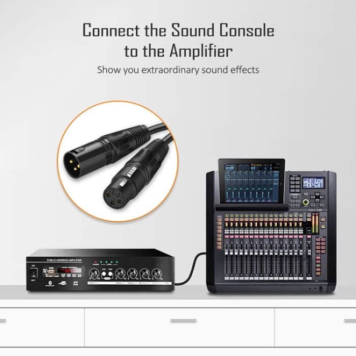 3 m 3-poliges XLR-Stecker-zu-XLR-Buchse MIC Shielded Cable Microphone Audio Cord – Bild 8