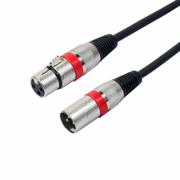 1,8 m 3-polige XLR-Stecker auf XLR-Buchse MIC Shielded Cable Microphone Audio Cord – Bild 2