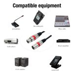 5m 3-polige XLR-Stecker auf XLR-Buchse MIC Shielded Cable Microphone Audio Cord – Bild 4