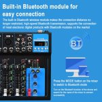 F7 Home 7-Kanal-Bluetooth-USB-Reverb-Mixer, EU-Stecker, F7 EU Plug – Bild 3