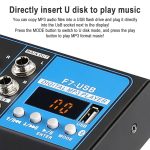 F7 Home 7-Kanal-Bluetooth-USB-Reverb-Mixer, EU-Stecker, F7 EU Plug – Bild 4