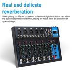 F7 Home 7-Kanal-Bluetooth-USB-Reverb-Mixer, EU-Stecker, F7 EU Plug – Bild 5