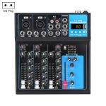 F4 Home 4-Kanal-Bluetooth-USB-Reverb-Mixer, EU-Stecker, F4 EU Plug