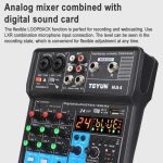 TEYUN NA4 4-Kanal-Kleinmischpult, Mobiltelefon-Soundkarte, Live-Übertragung, Computer-Aufnahmekonsolenprozessor, EU-Stecker, NA4 EU Plug – Bild 6