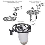 TEYUN T9 Live-Mikrofon, stoßfeste Metallhalterung, T9 – Bild 5