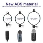 TEYUN PS-4x3 Kondensatormikrofon U-förmige Ausblasabdeckung Desktop-Halterung Audio-Zubehörclip, PS-4 – Bild 5