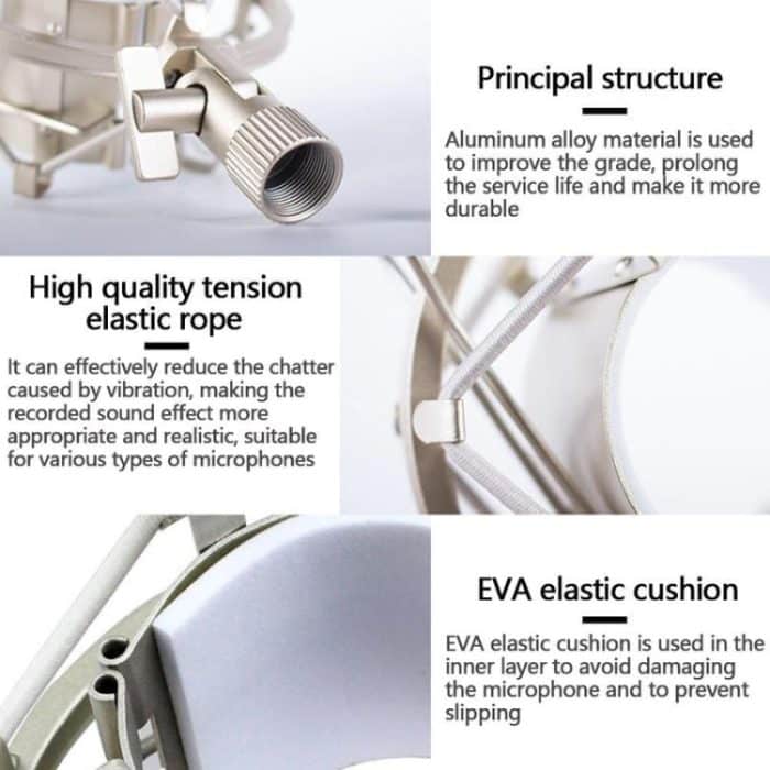 Kondensatormikrofon 50 mm stoßfester Metallhalter, 50mm – Bild 4