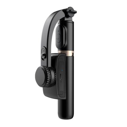 Q08 Gimbal Stabilisator Bluetooth Fernbedienung Stativ Selfie Stick, Q08 (Black), Q08 (White)