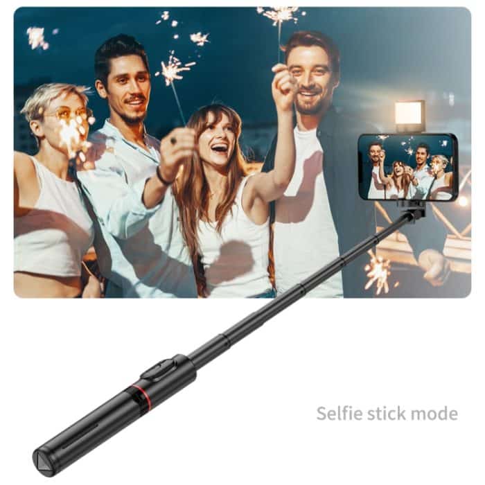 Q12s Bluetooth-Fernbedienung, drehbarer Fülllicht-Stativ, Selfie-Stick – Bild 6