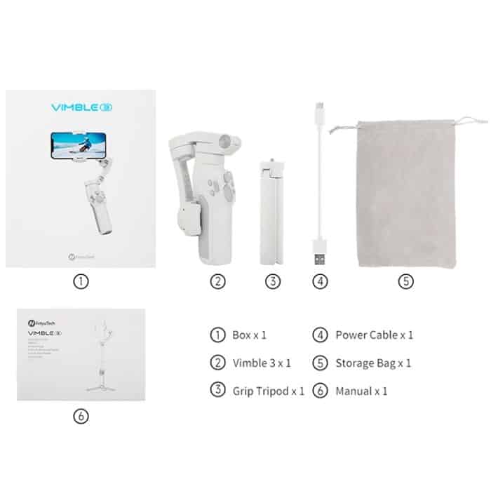 FEIYUTECH Vimble 3 Handstabilisator Smart Drei-Achsen-Nachfolge-Anti-Shake-Gimbal – Bild 2