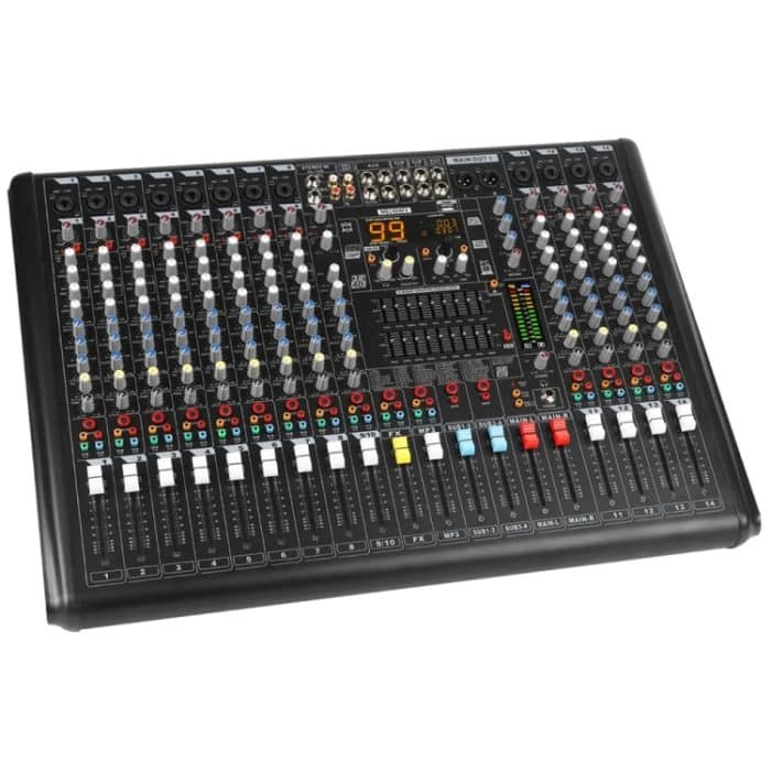 MCP0391AU.jpg XTUGA B1404FX 14 Kanäle Bluetooth Audio Mixer Digital DJ Controller Sound Mischpult, B1404FX – Bild 1