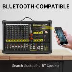 XTUGA PM1202 900 W 10-Kanal-Bühnenleistungsmixer 24-Bit-Multil-FX-Prozessor Dual 99 DSP-Effekt-DJ-Verstärker, PM1202 – Bild 11