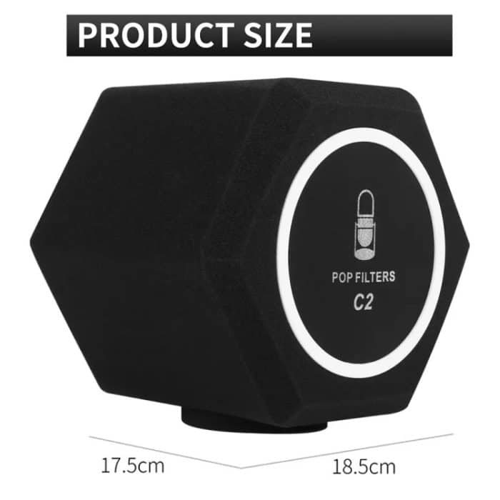 XTUGA Mikrofon-Windschutz, Pop-Filter, Isolationskugel – Bild 3