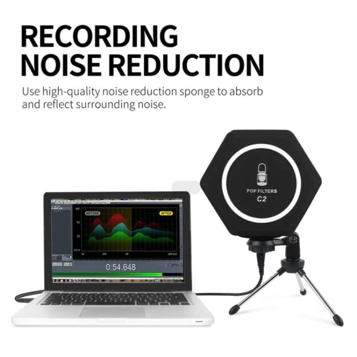 XTUGA Mikrofon-Windschutz, Pop-Filter, Isolationskugel – Bild 5