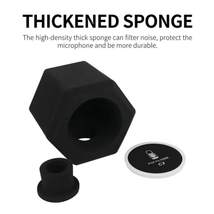 XTUGA Mikrofon-Windschutz, Pop-Filter, Isolationskugel – Bild 6