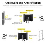 XTUGA P73 Faltbarer Aufnahmemikrofon-Isolationsschutz – Bild 8