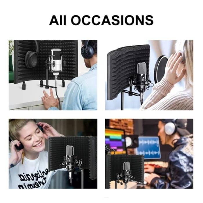 XTUGA P75 Faltbarer Aufnahmemikrofon-Isolationsschutz – Bild 11