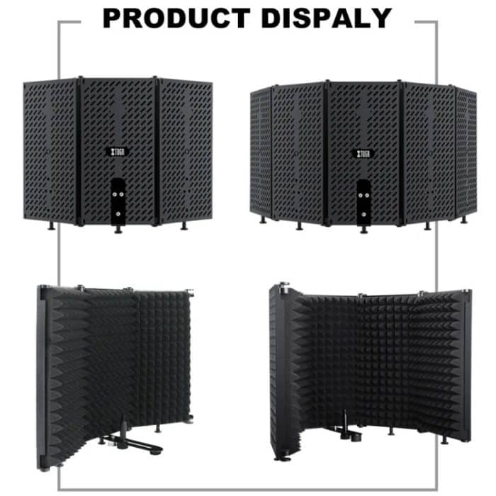 XTUGA P75 Faltbarer Aufnahmemikrofon-Isolationsschutz – Bild 4