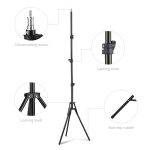 XTUGA UL-03 Live Light Tripod Lift Bodenmikrofonständer – Bild 3