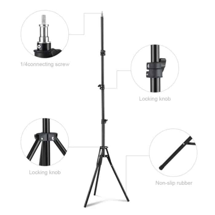 XTUGA UL-03 Live Light Tripod Lift Bodenmikrofonständer – Bild 3