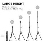 XTUGA UL-03 Live Light Tripod Lift Bodenmikrofonständer – Bild 4