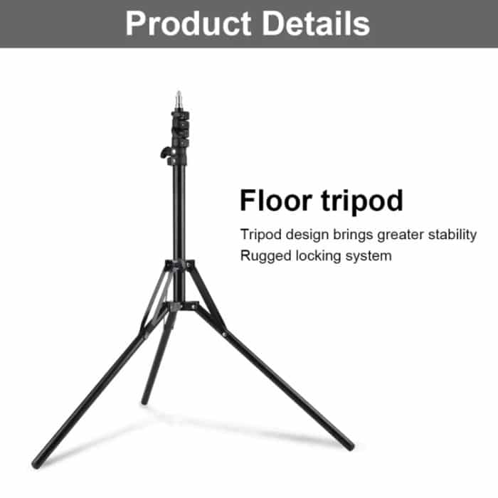 XTUGA UL-03 Live Light Tripod Lift Bodenmikrofonständer – Bild 5