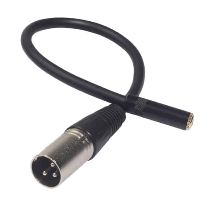 TC227K17-03 3,5 mm weibliches zu XLR-männliches Audiokabel, Länge: 0,3 m – Bild 2