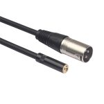 TC227K17-03 3,5 mm weibliches zu XLR-männliches Audiokabel, Länge: 0,3 m – Bild 3