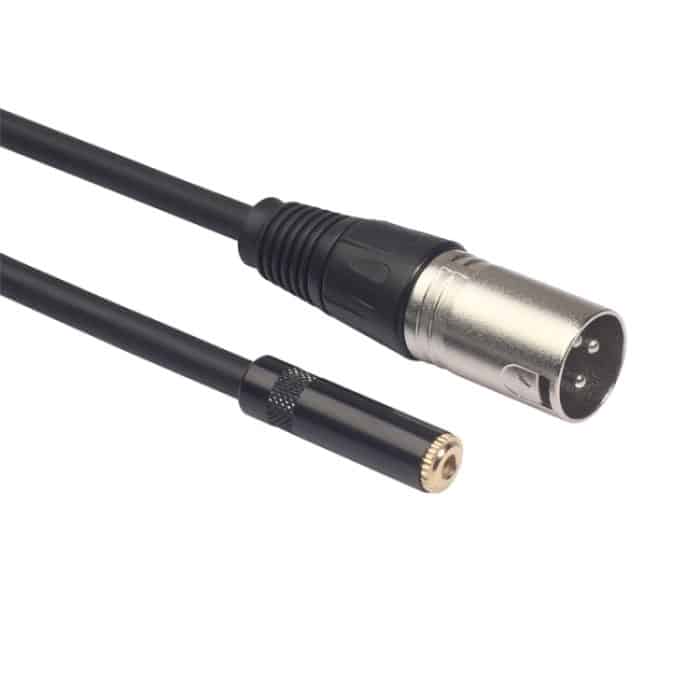 TC227K17-03 3,5 mm weibliches zu XLR-männliches Audiokabel, Länge: 0,3 m – Bild 3