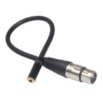 TC227K18-03 3,5 mm weibliches zu XLR-weibliches Audiokabel, Länge: 0,3 m – Bild 2