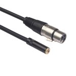 TC227K18-03 3,5 mm weibliches zu XLR-weibliches Audiokabel, Länge: 0,3 m – Bild 3