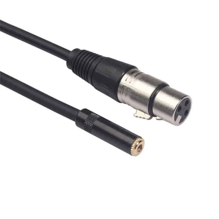 TC227K18-03 3,5 mm weibliches zu XLR-weibliches Audiokabel, Länge: 0,3 m – Bild 3