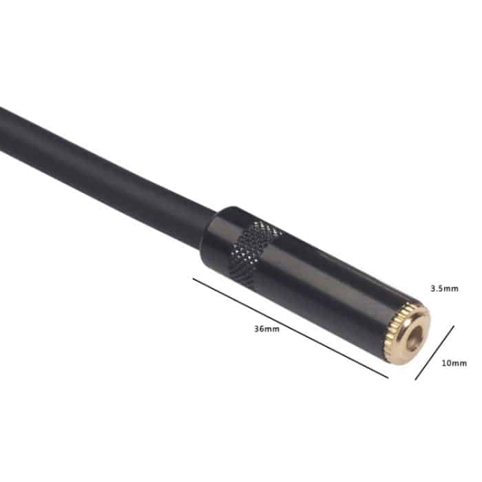 TC227K18-03 3,5 mm weibliches zu XLR-weibliches Audiokabel, Länge: 0,3 m – Bild 4